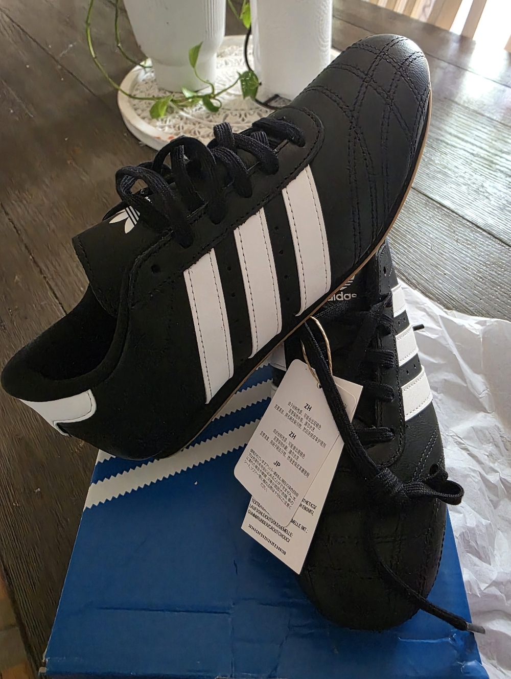 adidas Taekwondo Lace J Shoes-black With White Stripes